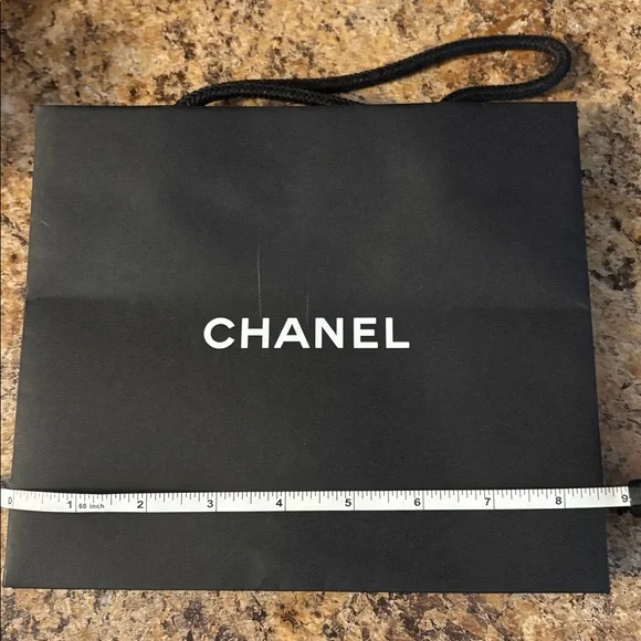 CHANEL Black Gift Bag 8 pack with White Logo - Picture 4 of 5